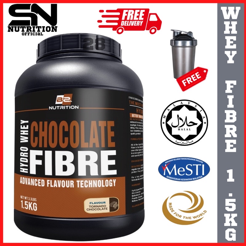 Hydro Whey Fibre Protein BS Nutrition , 1.5kg HALAL, Whey Protein