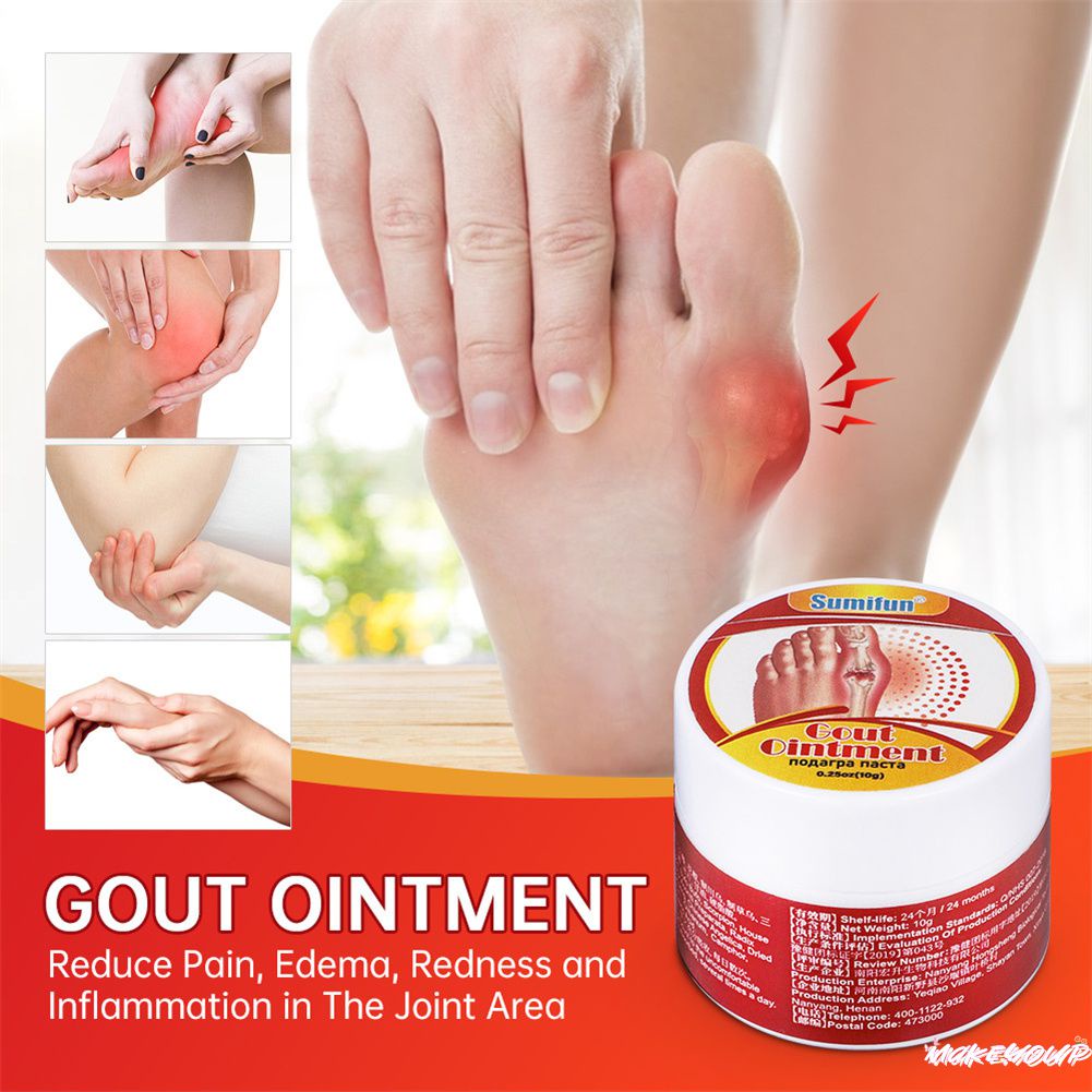 Sumifun Gout Treatment Cream Arthritis Finger Bunion Toe Pain Relief