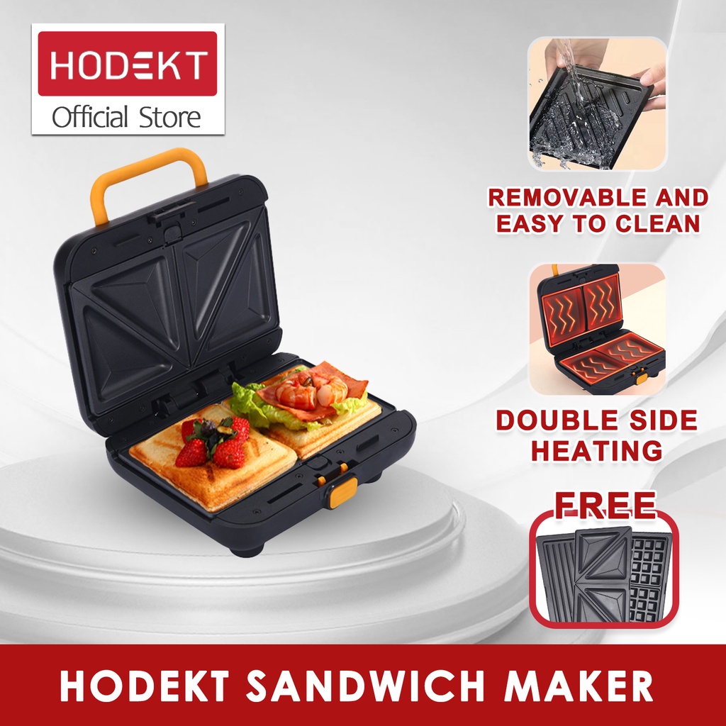 HODEKT Sandwich/Waffle/Pancake Maker 3 in 1 Mini (750W) Shopee Malaysia