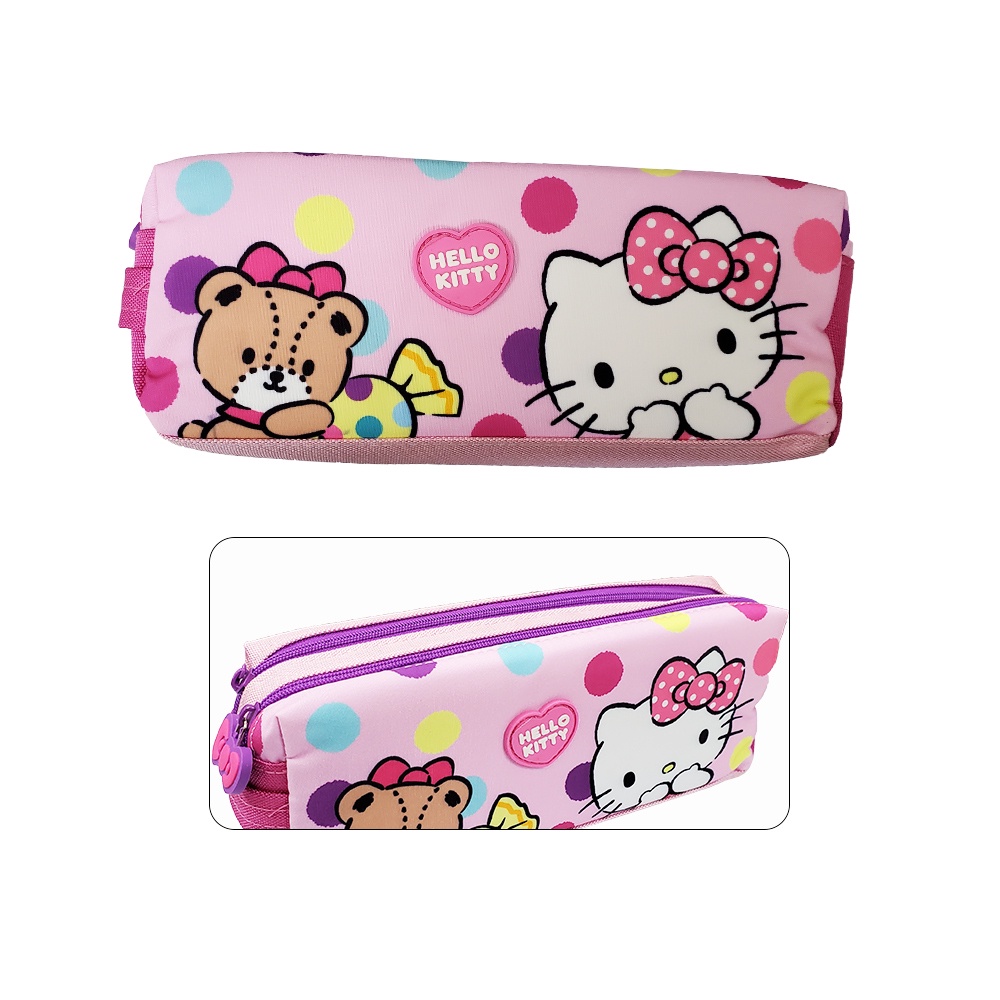 Hello Kitty | Pencil Bag | Hello Kitty Pencil Bag (2 Zip) (70-1-113 ...