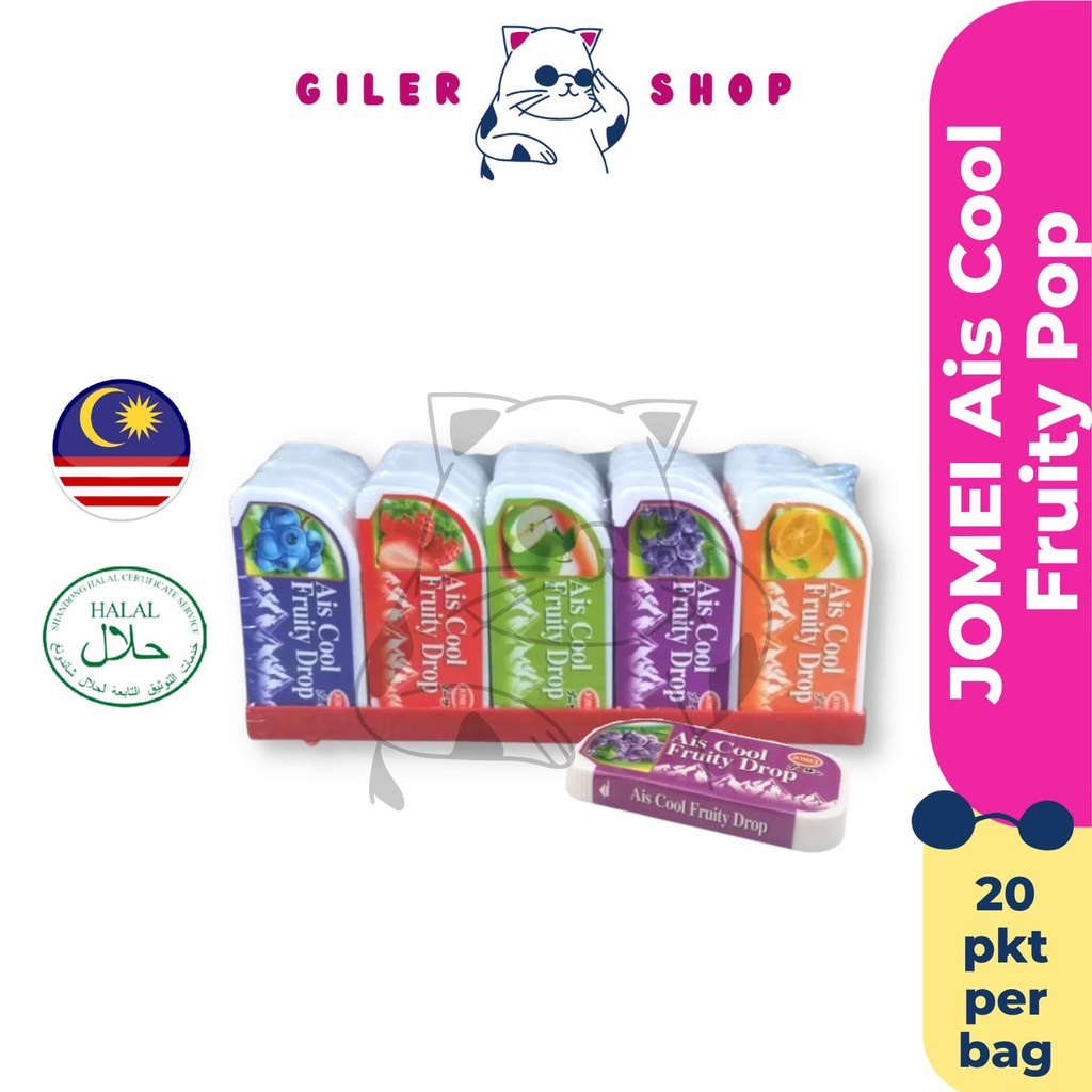 Ais Cool Fruity Drop Candy Beads Jomei 20 pcs per tray