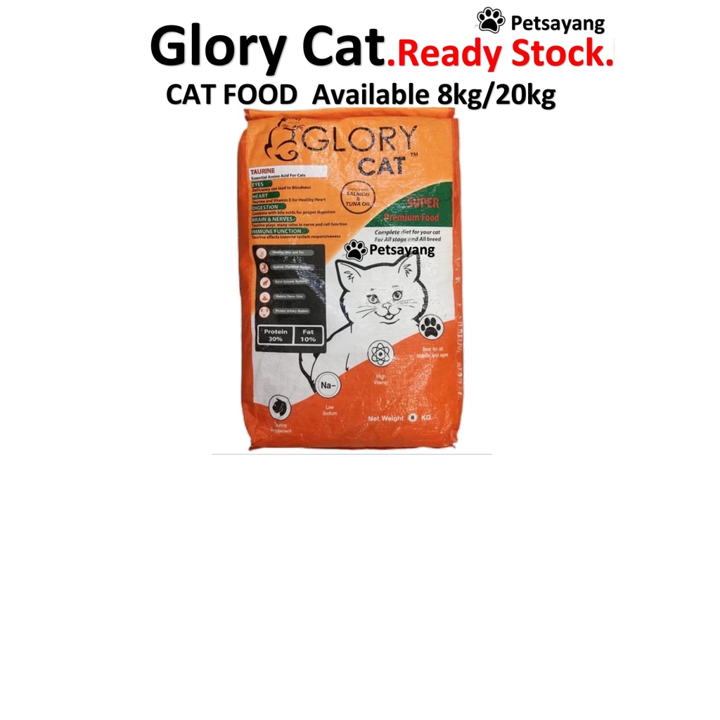 Glory Cat Food (20kg) Makanan Kucing Salmon & Tuna Oil Shopee