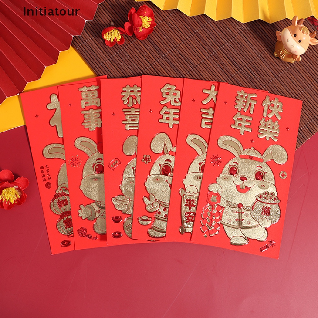 Initiatour 2023 Year Of The Rabbit New Year Red Envelope Chinese Spring