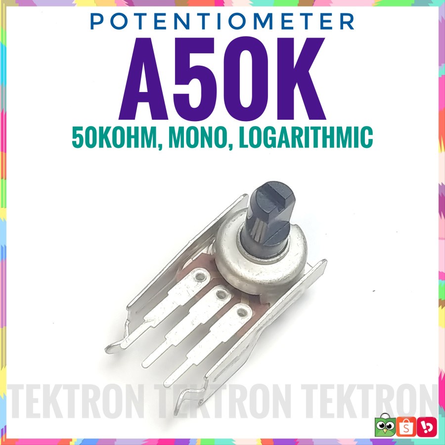 Potentiometer A50K Potentiometer 50Kohm 50K Logarithmic 50K ohm Volume