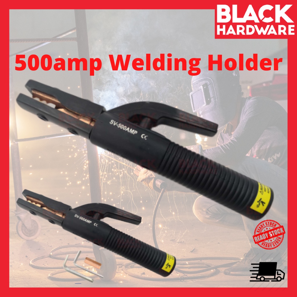 Black Hardware 500amp Welding Electrode rod Holder Clamp Welder