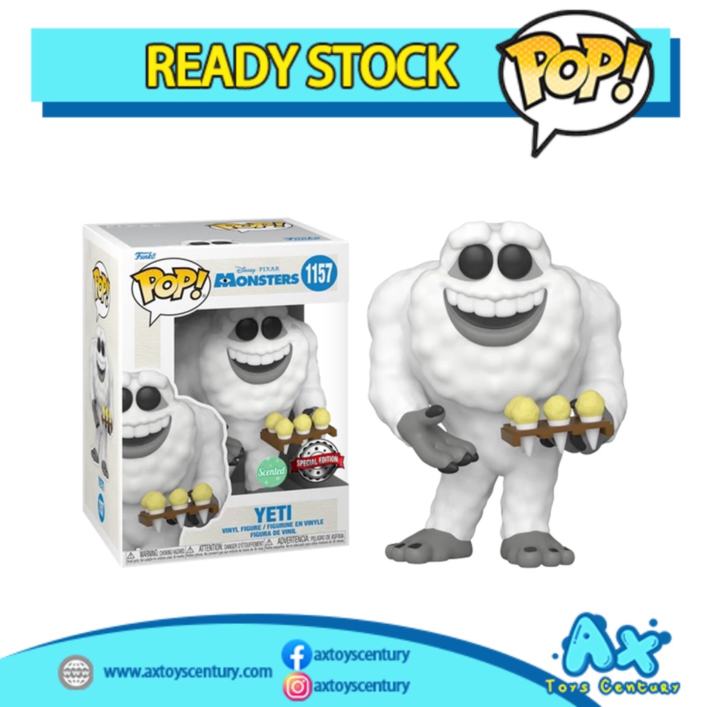 Funko Pop! Monsters, Inc - Yeti (Scented) #1157 Special Edition 100% Genuine
