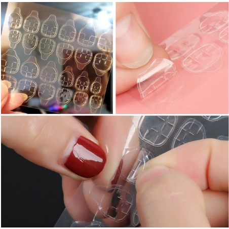 COD】24pcs Jelly Glue/fake Nail Glue/glue/transparent Invisible  Sticker/Clear False Nail Tips Tape Glue Flexible Double Sided Adhesive Fake  Fingernail Sticker | Shopee Malaysia