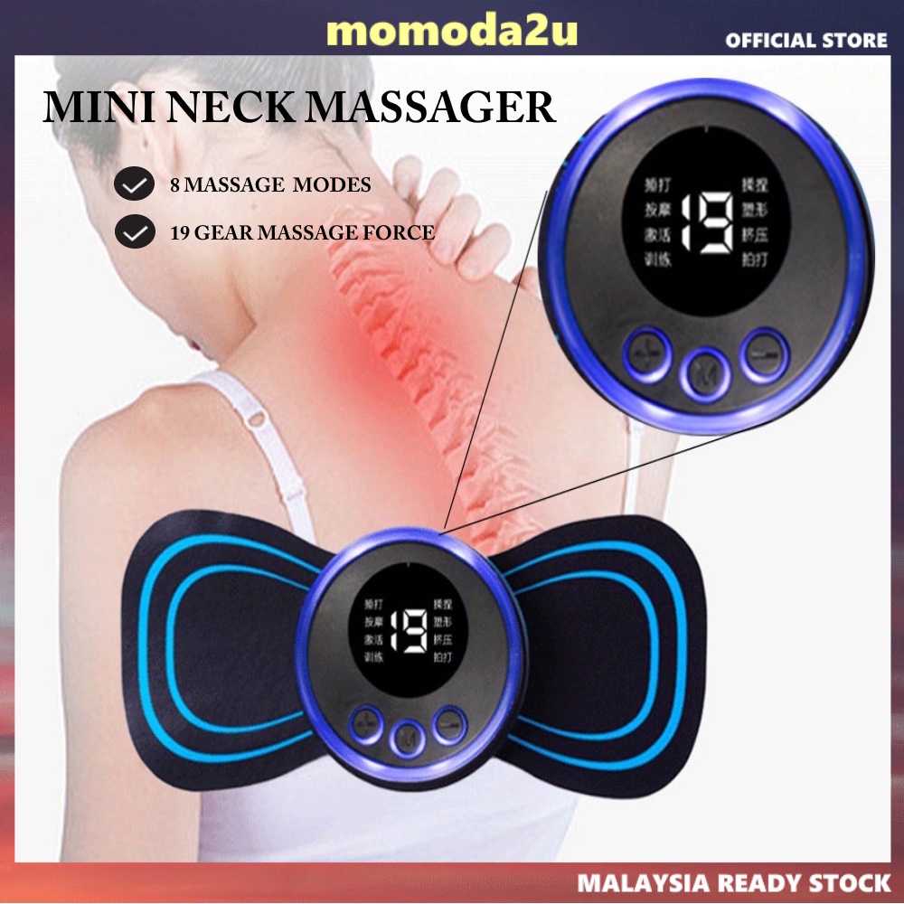 Massage Paste Smart EMS Mini Cervical Vertebra Convenient Massager Home ...