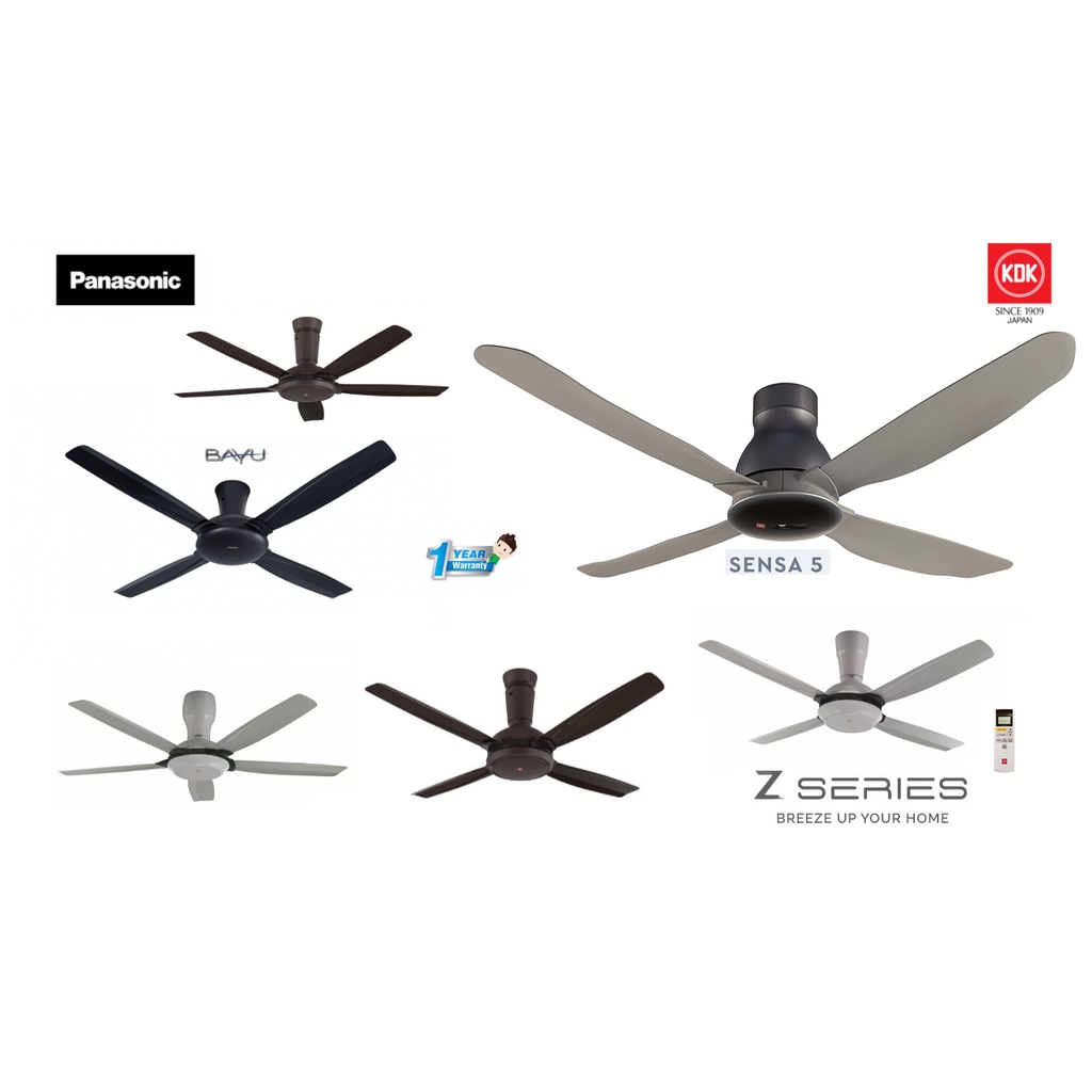 KDK/PANASONIC CEILING FAN AC MOTOR SENSA SERIES BAYU SERIES ZSERIES
