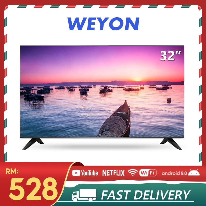 WEYON Android TV 32 inch Smart TV lcd With/ WiFi / YouTube / NetFlix ...