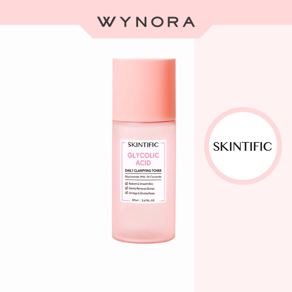 Skintific Glycolic Acid Daily Clarifying Toner 80ml Shopee Malaysia