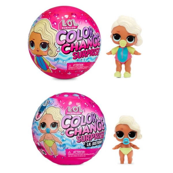 original L.O.L. Surprise! Color Change Dolls/lol sister- Assorted