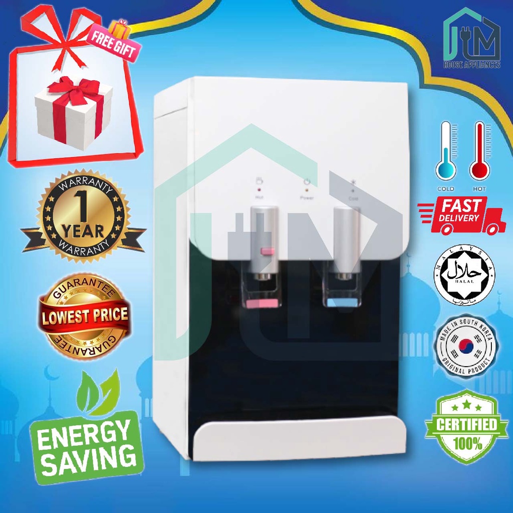 ALKALINE WATER DISPENSER HALAL FILTER KOREA HOT COLD PENAPIS AIR HALAL
