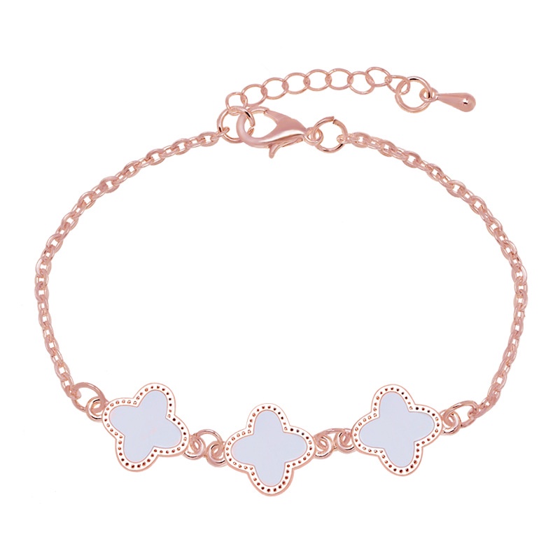 FREE GIFT  Korea gold plated four-leaf clover bracelets bangles gelang fashion necklace jewelry bracelet for women a