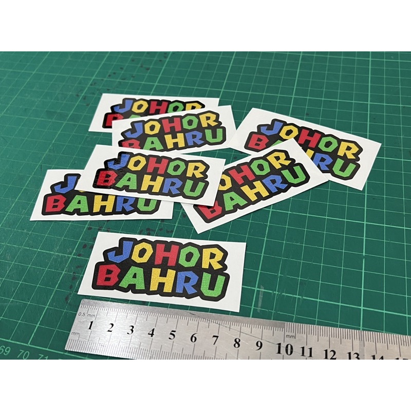 Sticker JOHoR BAhrU mario (pantul cahaya) mtsticker