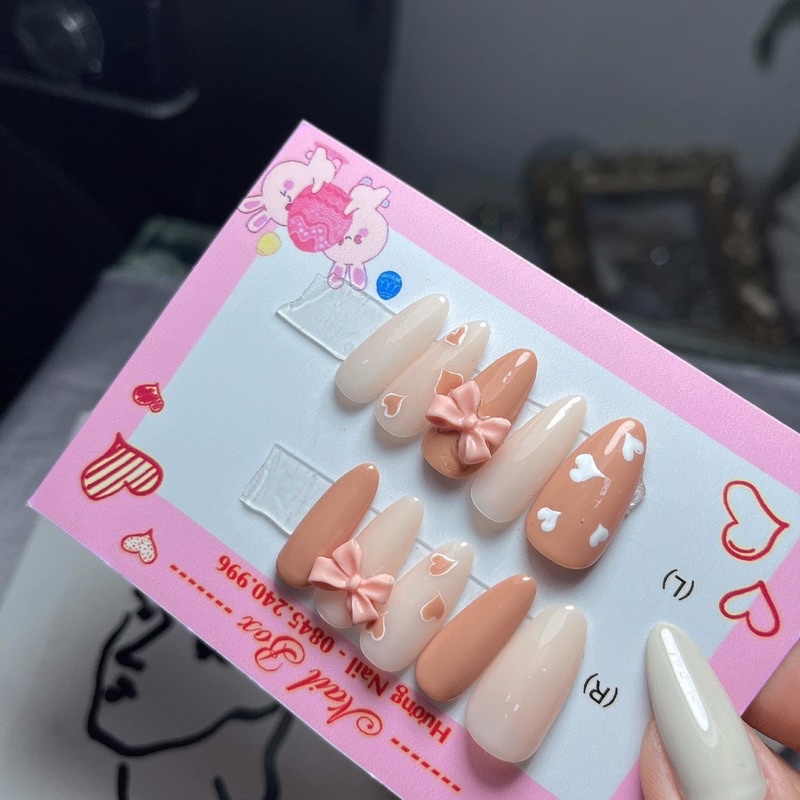 Set Of 24 Face Down Nails Design | Shopee Malaysia