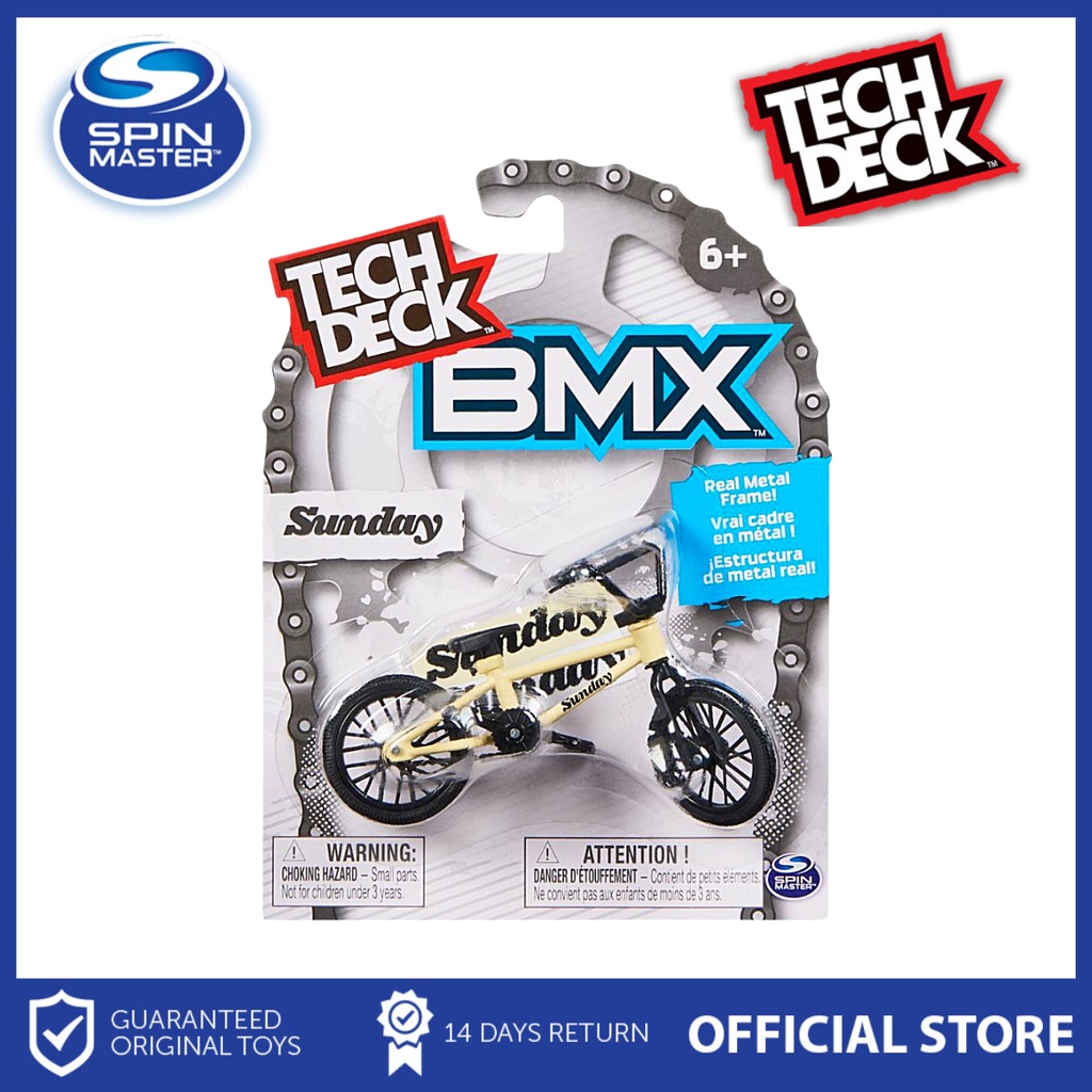 Tech Deck BMX Finger Bike Single Pack - Sunday (Cream) Children Toy Gift for Boys