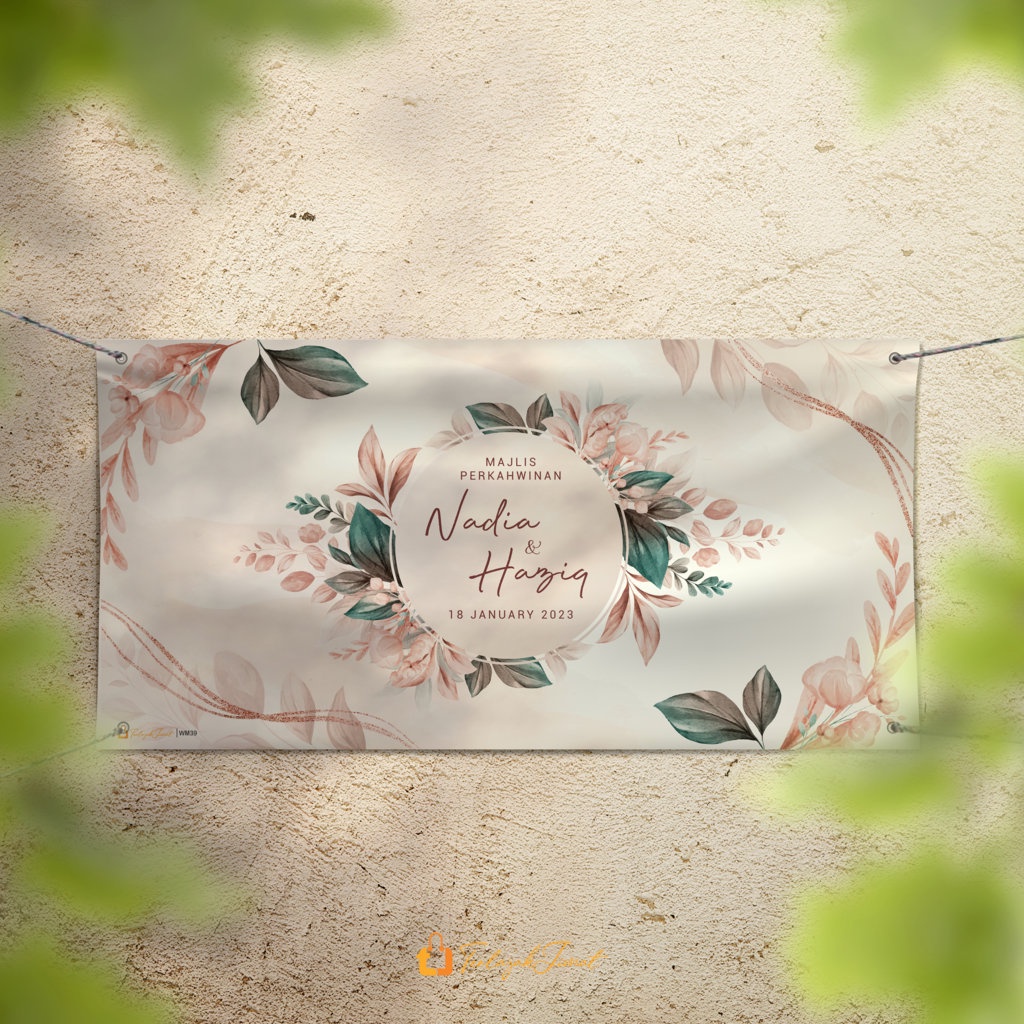 Bunting Kahwin 2x5 ft & Banner Kahwin 3x6 ft Shopee Malaysia