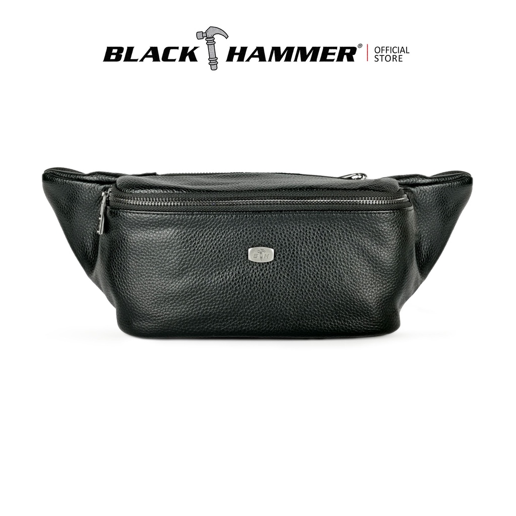 Black Hammer Men Genuine Leather Chest Bag RG66038-3