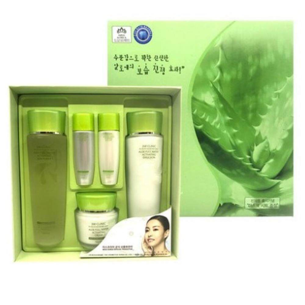 FREE GIFT 3W Clinic Aloe Full Water Activation Skin Care Set (5 item)