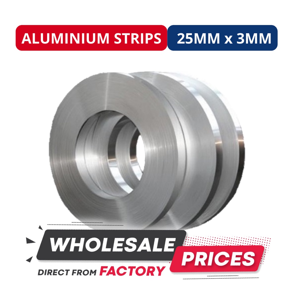 MIM Aluminium Strip 25MM x 3MM [ 11Kgs Per Coil ] Aluminum Copper Strip