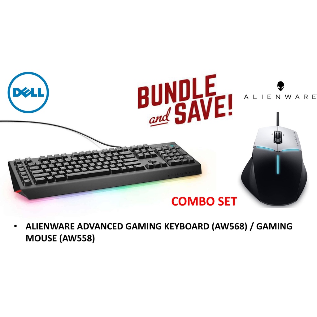 ALIENWARE ADVANCED GAMING KEYBOARD (AW568) / GAMING MOUSE (AW558