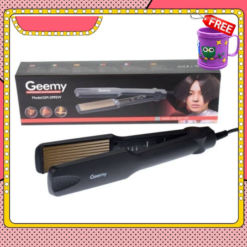 FREE GIFT Geemy Professional Hair Straightener GM-2995W