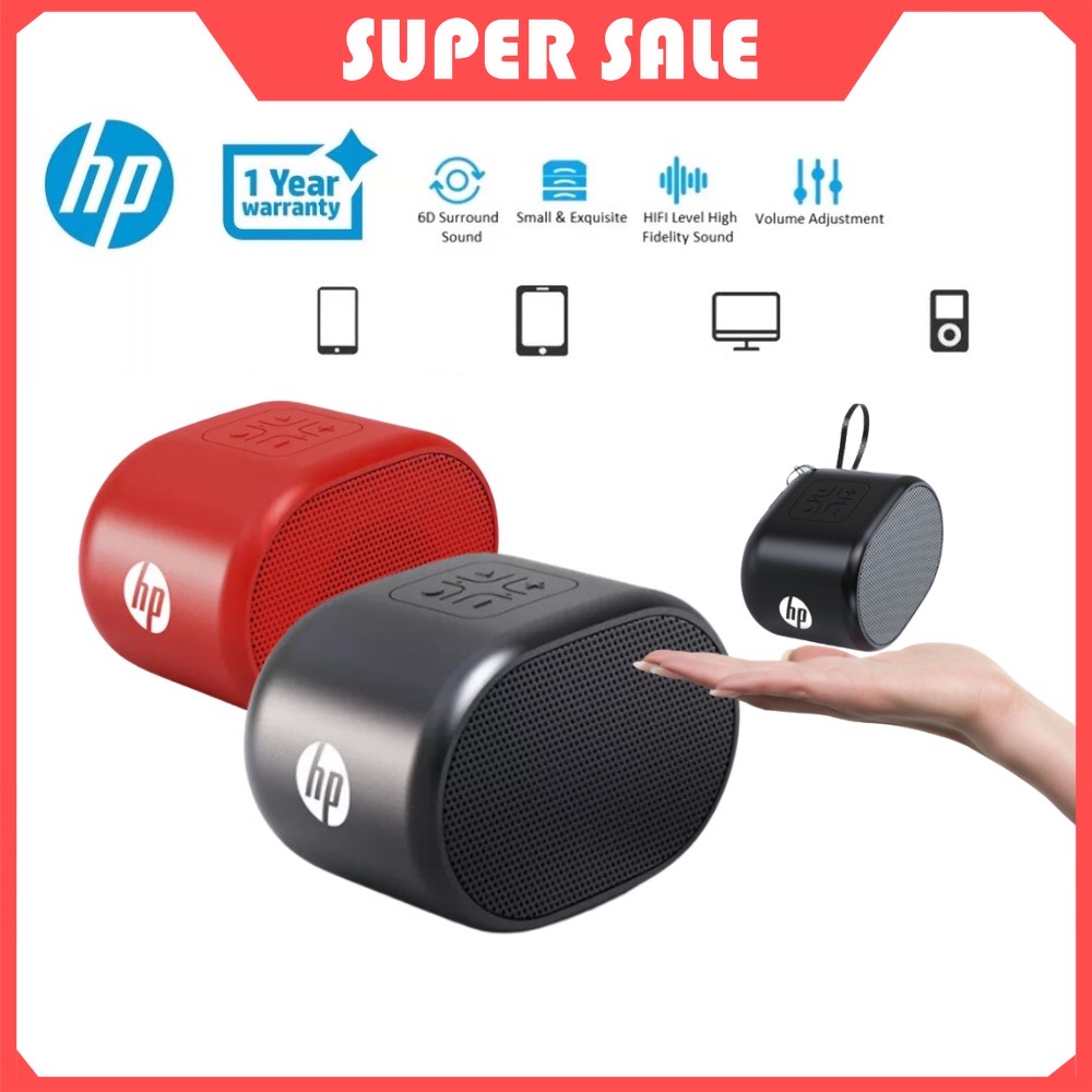 HP S01 Bluetooth Speaker Wireless Mini Speaker Portable Speaker Rechargeable for PC Laptop Mobile Gaming Speaker