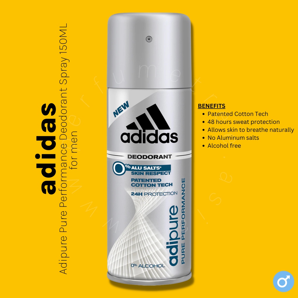 Adidas Adipure Pure Performance Deodorant Spray 150ML for men