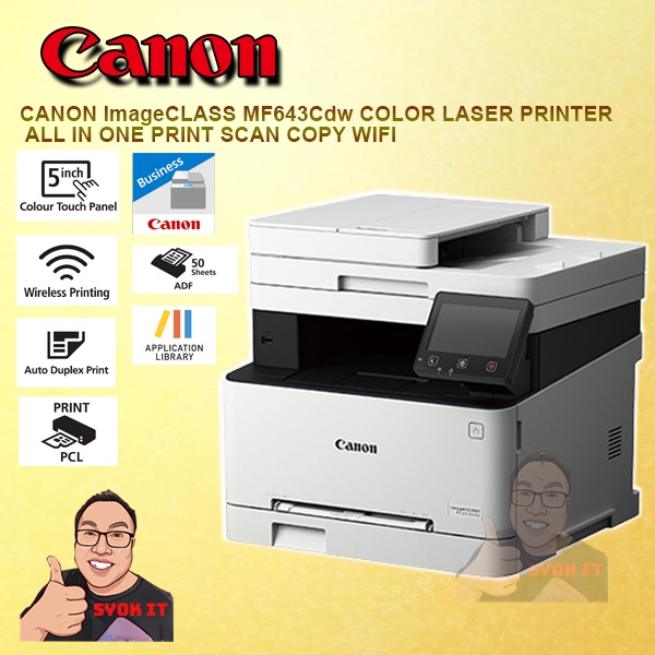 CANON ImageCLASS MF643Cdw COLOR LASER PRINTER ALL IN ONE PRINT SCAN COPY WIFI AIO Shopee Malaysia