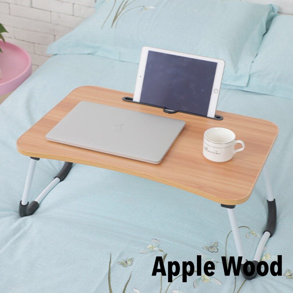 FREE GIFT  Foldable Table Anti-slip Bed Laptop Table Notebook Table Multipurpose Portable Computer Desk Meja Lipat