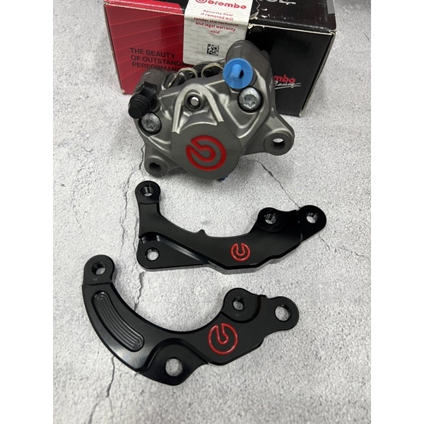 Brake Caliper Bracket Black / Hitam 2Pot Piston Y15 Y16 V1 V2 RS150 RSX