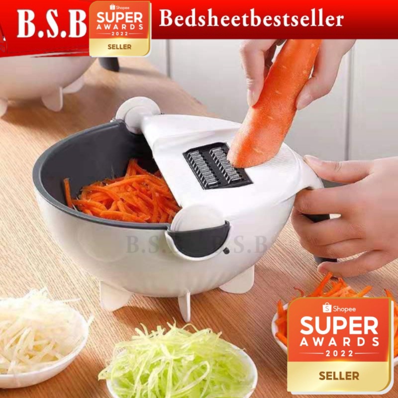 B.S.B Multifunction Easy Food Chopper Carrot Potato Grater Kitchen Tools Manual Vegetable Cutter Chopper Slicer