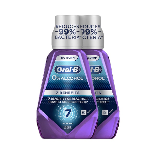 ORAL B ORAL HYGIENE 500ML X 2 (7 BENEFITS)