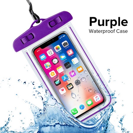 [LOCAL SELLER] EXTRA GIFT 6 INCH WATERPROOF PHONE CASE BAG POUCH HOLDER POUCH COVER LUMINOUS FLOAT SEASIDE SWIMMING DIVI