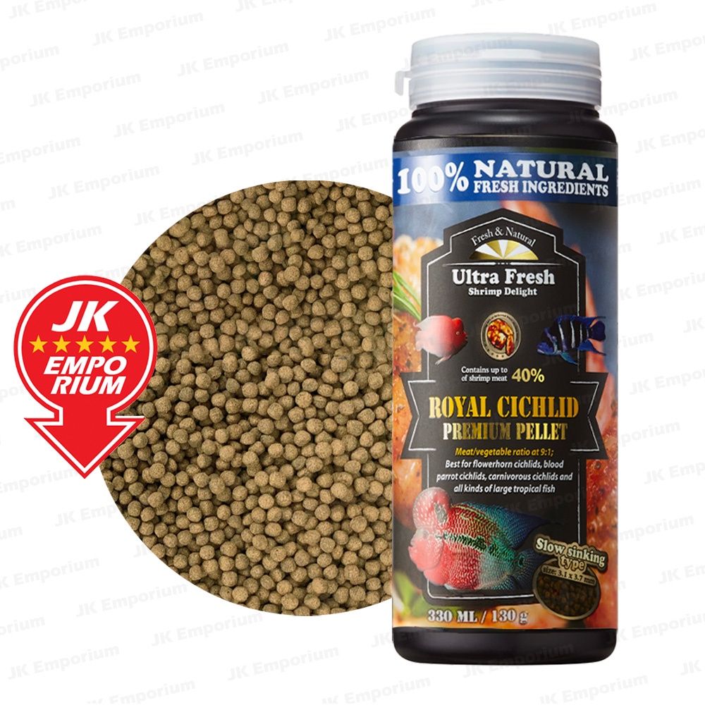 Azoo Ultra Fresh Royal Cichlid Premium Pellet For Flowerhorn Cichlids ...