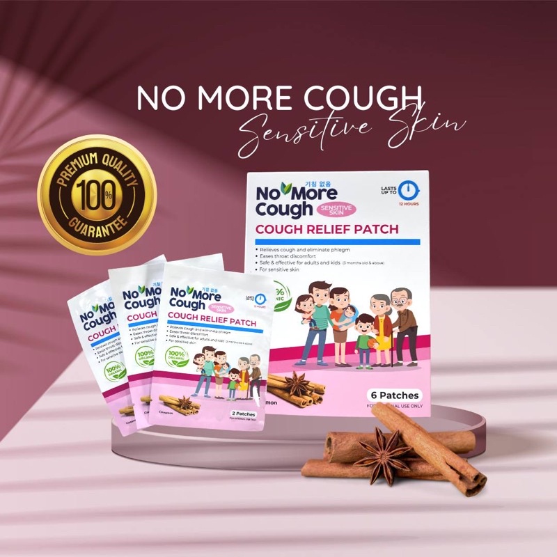 No More Cough for Sensitive Skin - Patch batuk selesema (6 patches ...