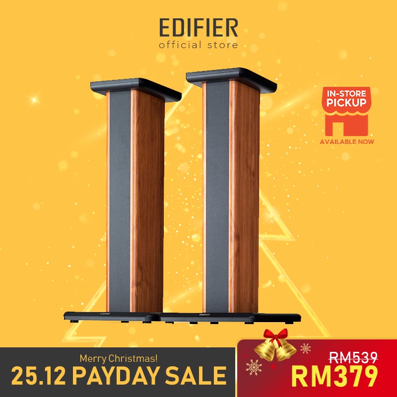 Edifier SS02 High Quality Wooden Speaker Stand | Shopee Malaysia