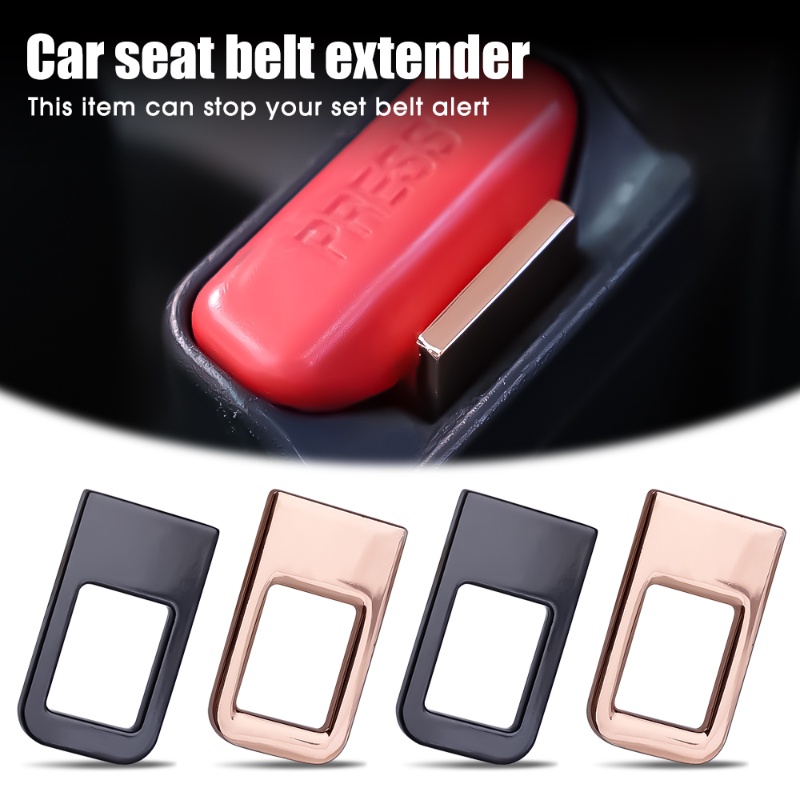 Hidden Seat Belt Inserts Zinc Alloy Seat Belt Silencer Car Interior