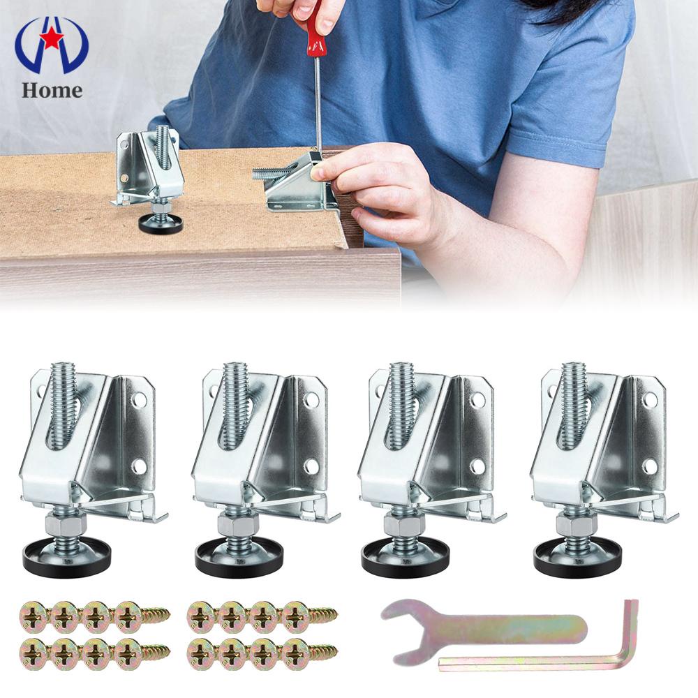 4 Pack Stainless Steel Leveling Feet Set 2000lb Heavy Duty Furniture