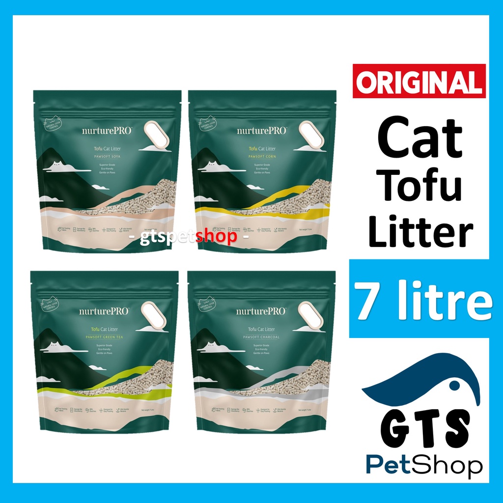 Nurture Pro Tofu Cat Litter 7L Original/Green Tea/Corn/Charcoal