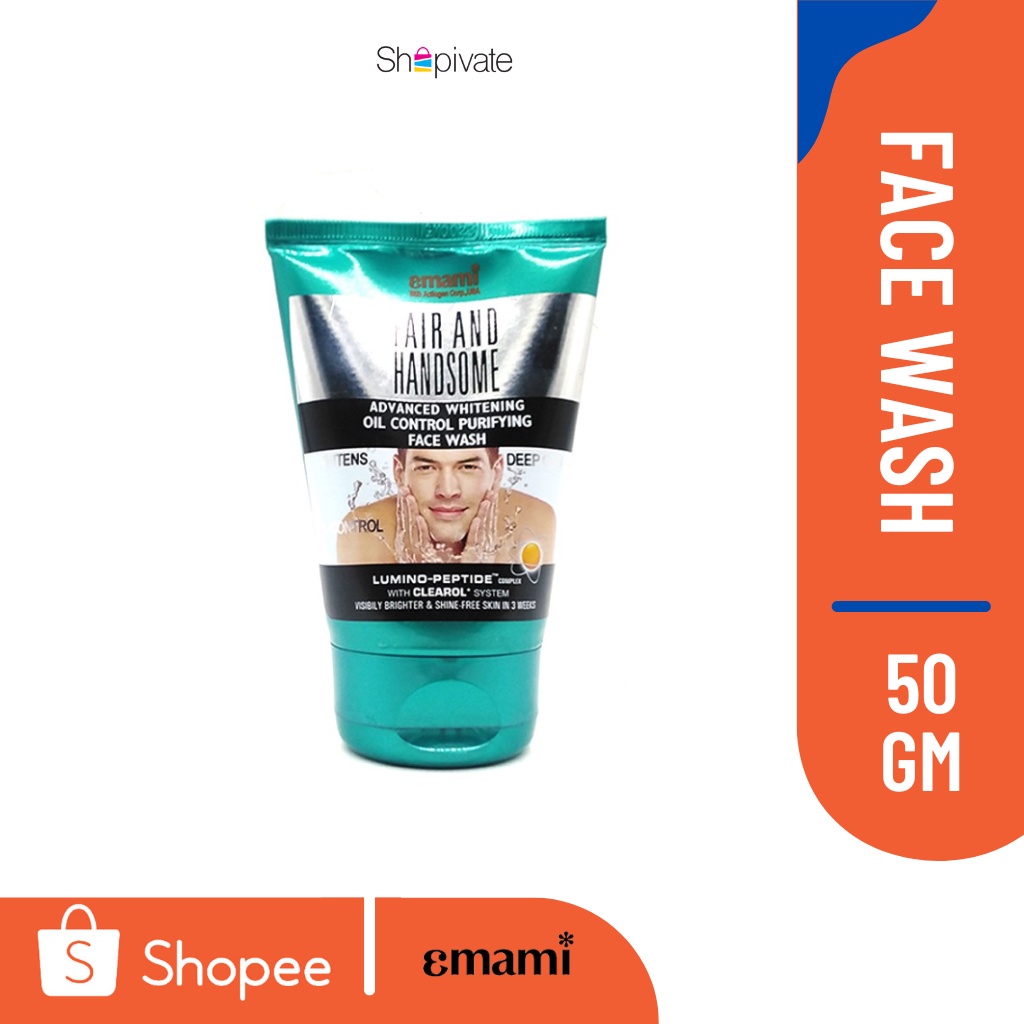 EMAMI Fair & Handsome OIL CONTROL PURIFYING Face Wash 50g Shopee Malaysia
