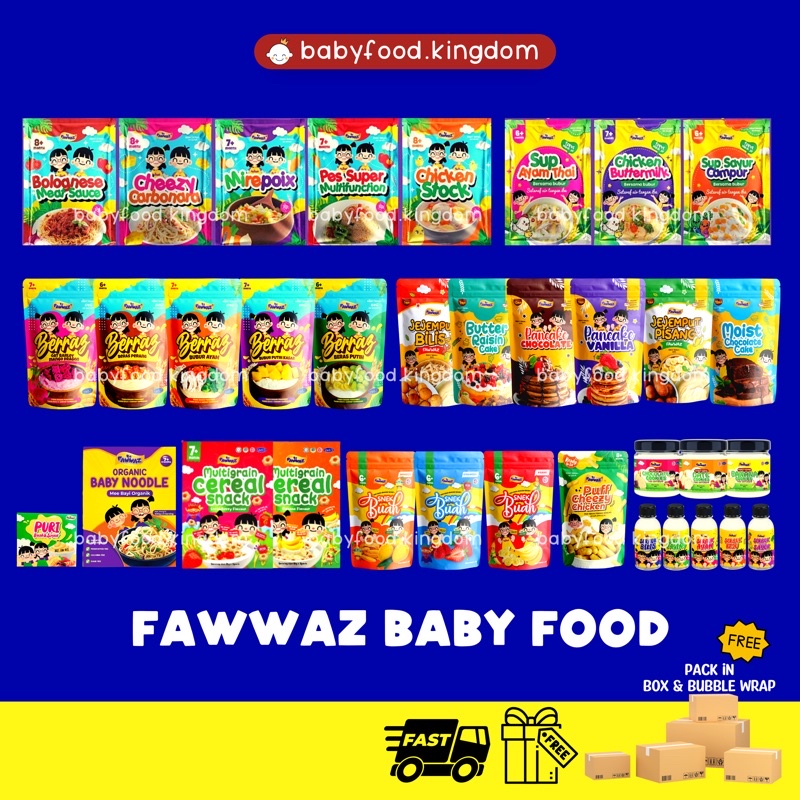 FAWWAZ BABY FOOD MAKANAN BAYI MALAYSIA READY STOCK