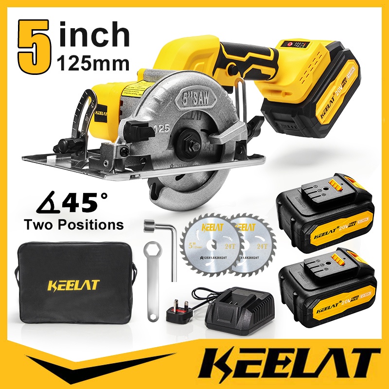 Keelat 1500W Circular Saw Battery Cordless Electric Circular Saw