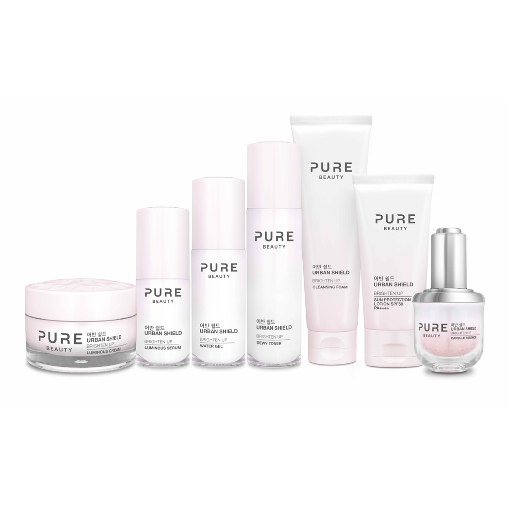 Pure Beauty Urban Shield Brighten Up Series Skincare Cleansing Foam / Toner / Water Gel / Serum / Essence / SPF