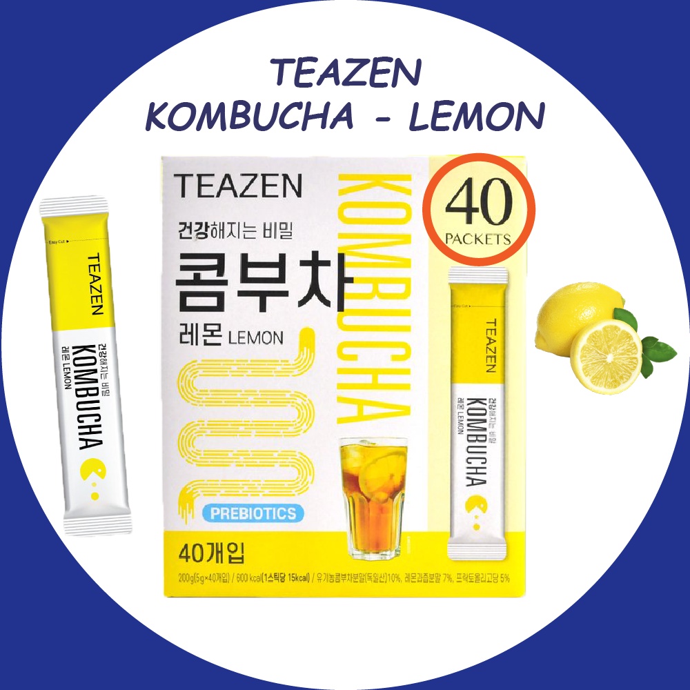 [Teazen] Korean Kombucha Powder Lemon 40t | Shopee Malaysia