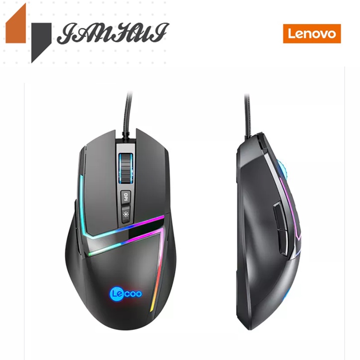 Lenovo Wired Gaming Mouse Lecoo MS106 7 Button 3200 CPI USB Wired