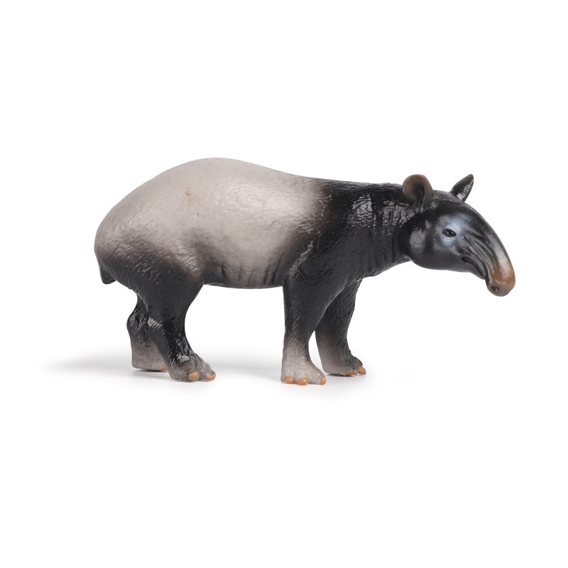 ♞Wholesale Manufacturers♞Simulation wild animal model solid heart Malayan tapir Asian tapir Indian tapir children's toys plastic ornaments handicraft children's cognitive play house toys Montessori teaching aids