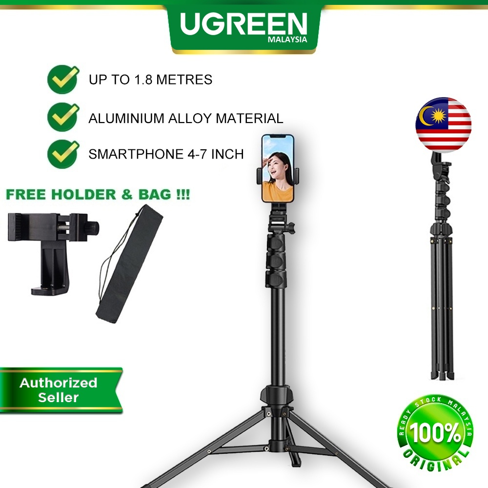 UGREEN Tripod Stand Gopro Foldable Aluminium Phone Holder Universal ...