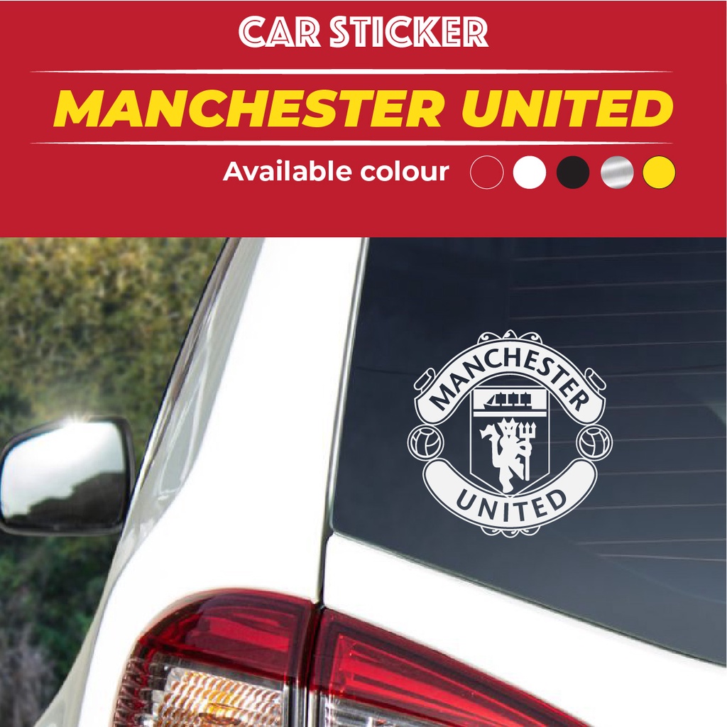 Manchester United Car Sticker / Sticker Kereta Front Rear Car